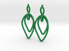 Twisted Oval Link Earrings 3d printed