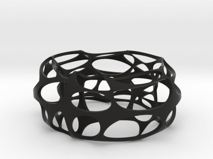 Voronoi Oval Bangle 3d printed