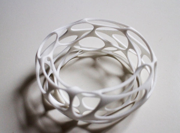 Voronoi Oval Bangle 3d printed